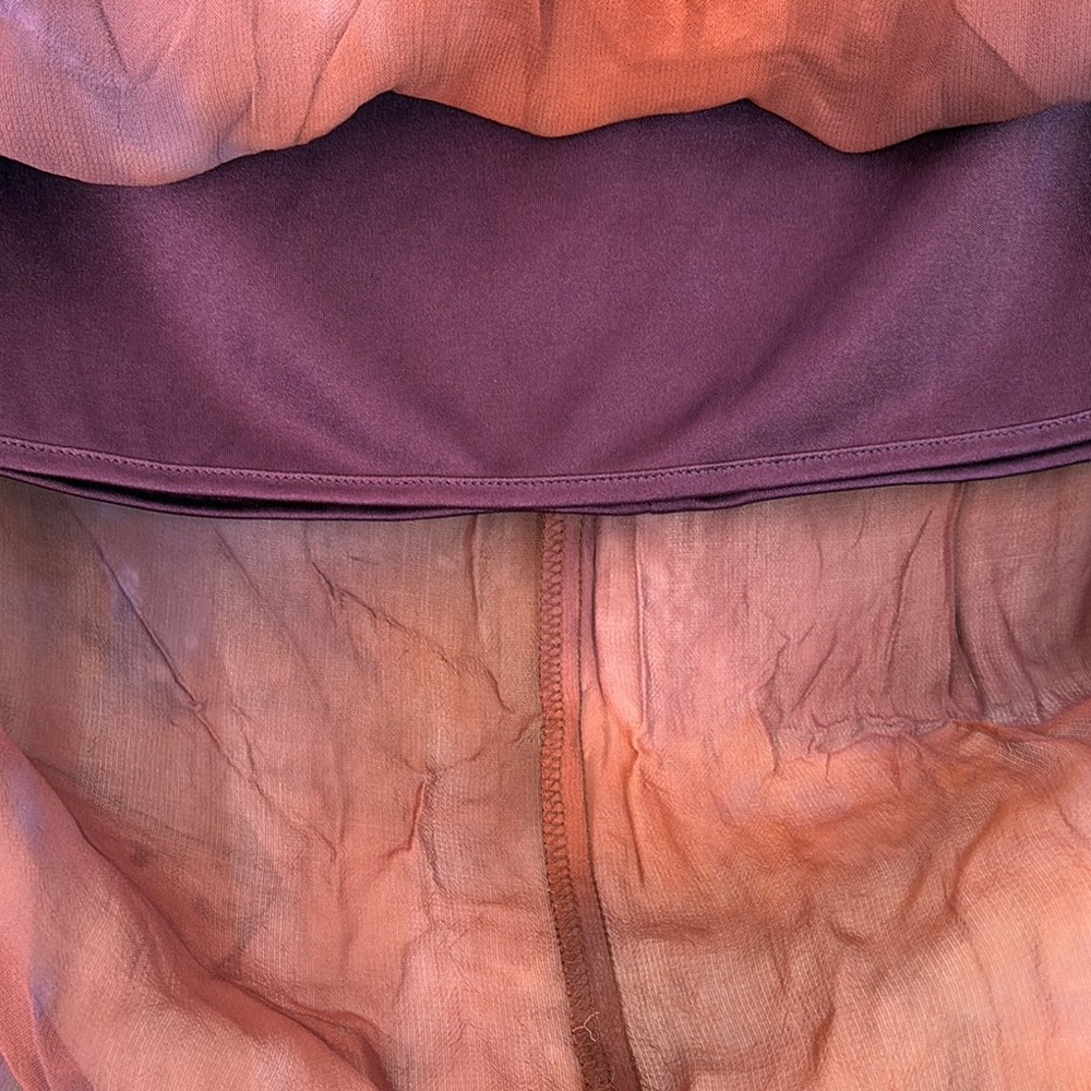 Rabbit Rabbit Rabbit Orange and Purple Sheath Dress with Duster Jacket - Picture 5 of 16